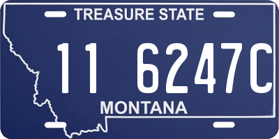 MT license plate 116247C