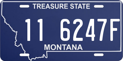 MT license plate 116247F