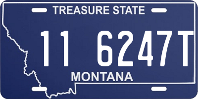 MT license plate 116247T