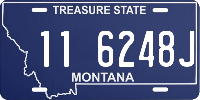 MT license plate 116248J