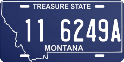 MT license plate 116249A