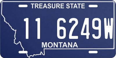 MT license plate 116249W