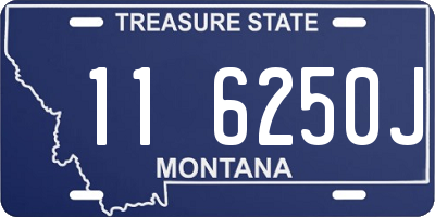 MT license plate 116250J