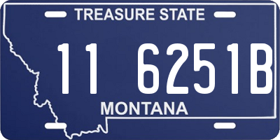 MT license plate 116251B