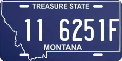 MT license plate 116251F