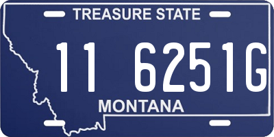 MT license plate 116251G