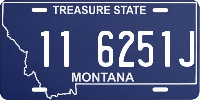 MT license plate 116251J