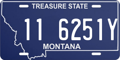 MT license plate 116251Y