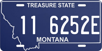 MT license plate 116252E