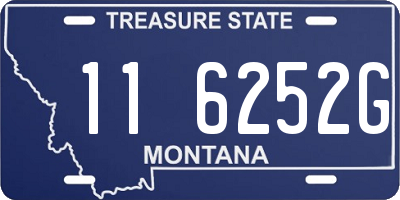 MT license plate 116252G
