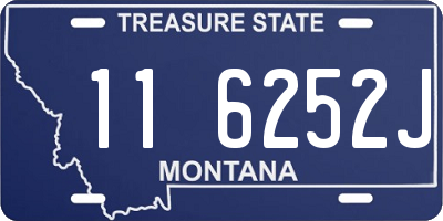 MT license plate 116252J