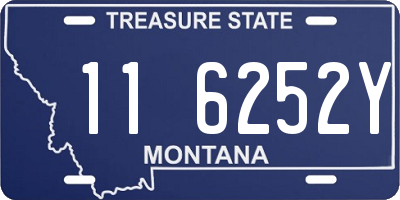 MT license plate 116252Y