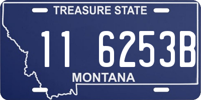 MT license plate 116253B