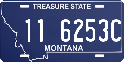 MT license plate 116253C