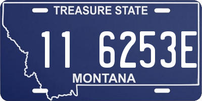 MT license plate 116253E