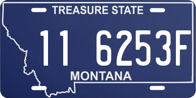 MT license plate 116253F