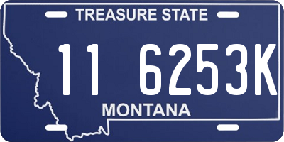 MT license plate 116253K