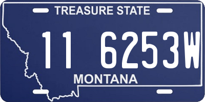 MT license plate 116253W