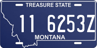 MT license plate 116253Z