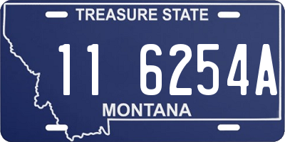 MT license plate 116254A