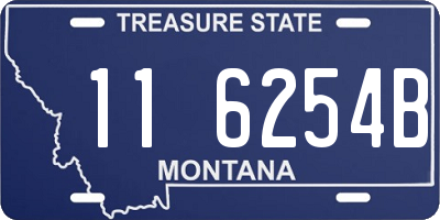 MT license plate 116254B