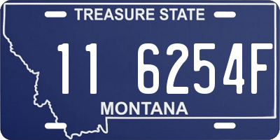 MT license plate 116254F