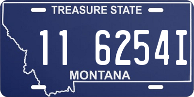 MT license plate 116254I
