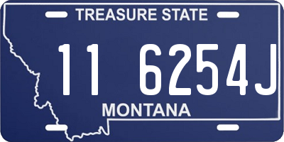 MT license plate 116254J