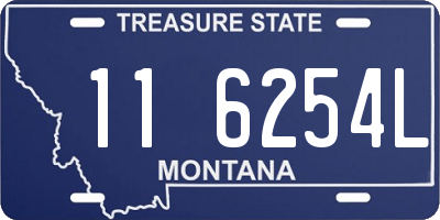 MT license plate 116254L