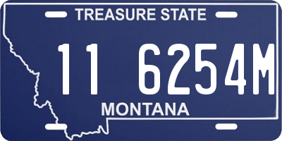 MT license plate 116254M
