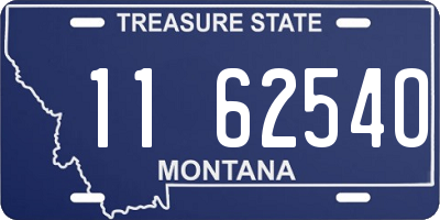 MT license plate 116254O
