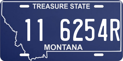 MT license plate 116254R