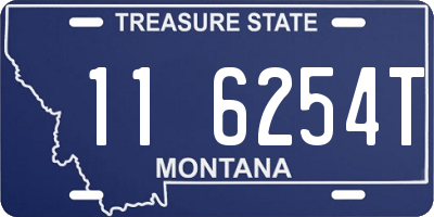 MT license plate 116254T
