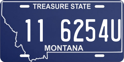 MT license plate 116254U