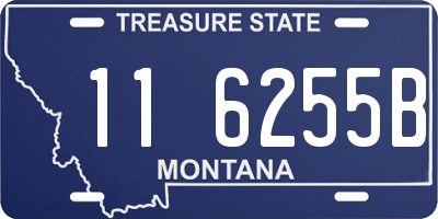 MT license plate 116255B