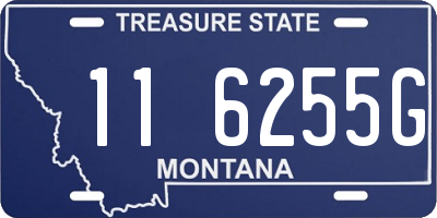MT license plate 116255G
