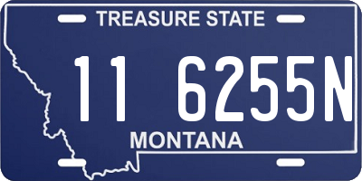 MT license plate 116255N