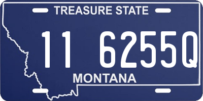 MT license plate 116255Q