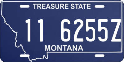 MT license plate 116255Z