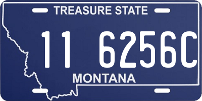 MT license plate 116256C
