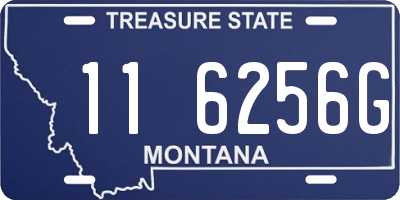 MT license plate 116256G