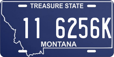 MT license plate 116256K