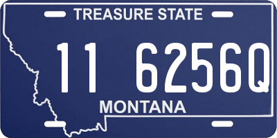 MT license plate 116256Q