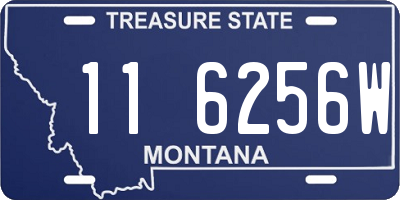 MT license plate 116256W