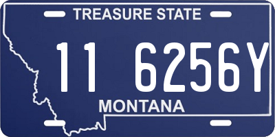 MT license plate 116256Y