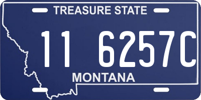 MT license plate 116257C