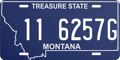 MT license plate 116257G