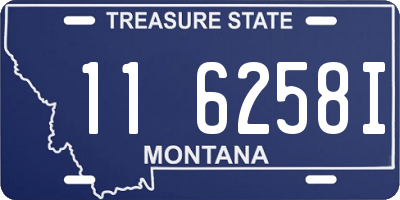 MT license plate 116258I