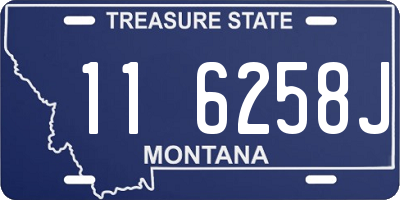 MT license plate 116258J