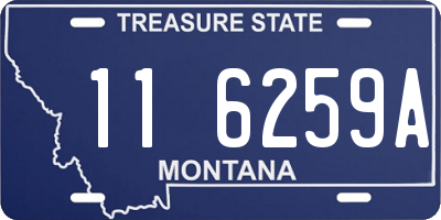 MT license plate 116259A